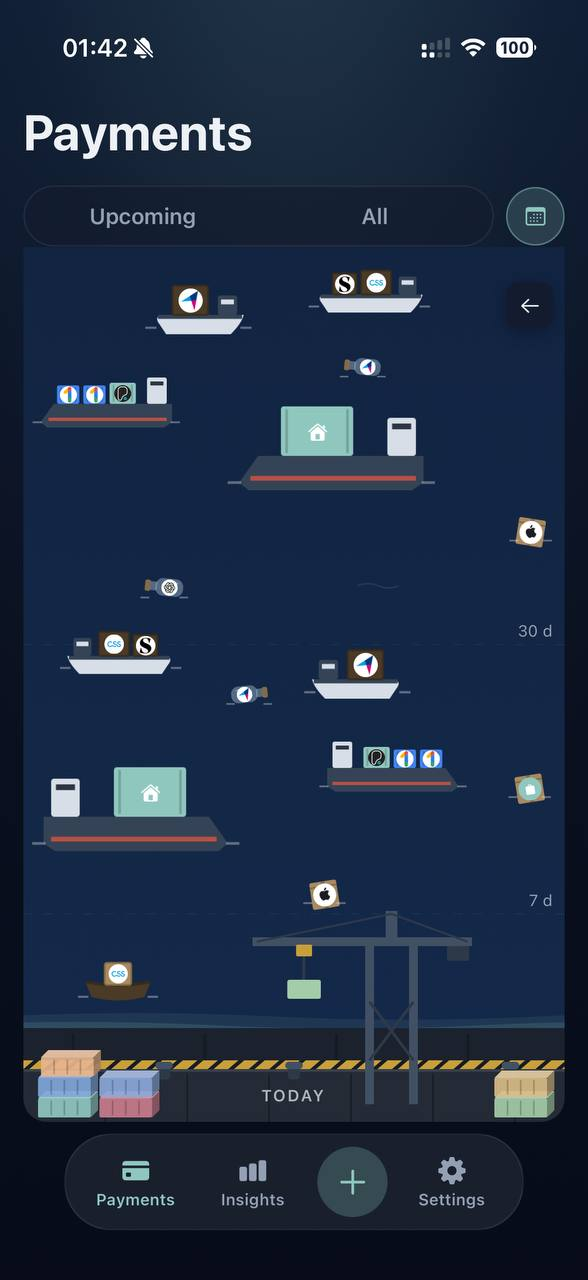 The harbor: a year of payments as vessels